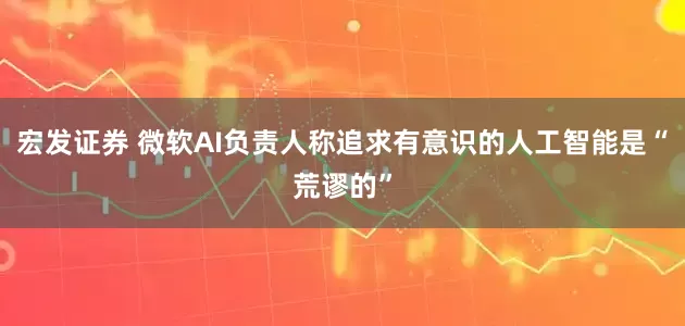 宏发证券 微软AI负责人称追求有意识的人工智能是“荒谬的”